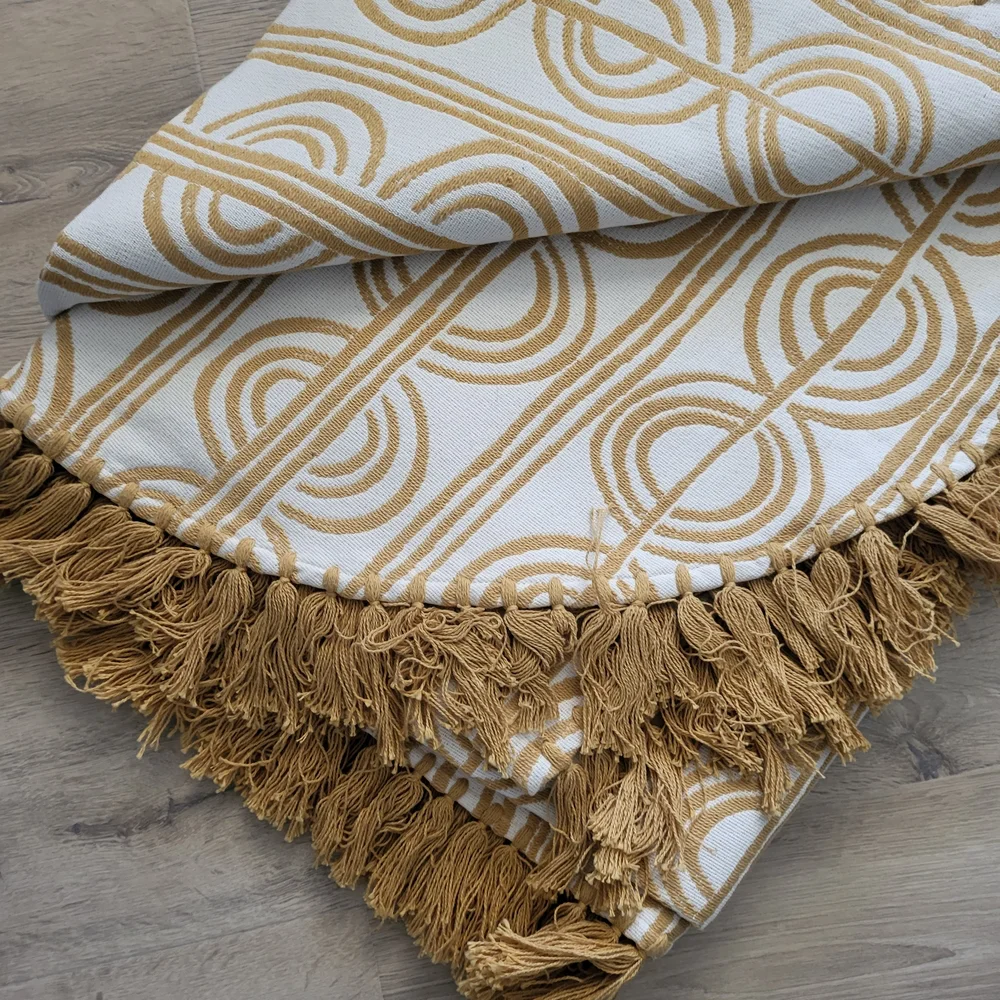 West Elm Geometric Queen Quilt - NWOT